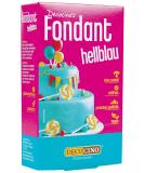 DECOCINO Fondant Light Blue 250 g ideal for decorating cakes tarts cupcakes palm oil free & vegan Light Blue 250 grams - Buy Online on SooperMarket.com