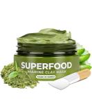 Plantifique Organic Clay Mask with Avocado & Green Tea - Vegan Skincare for Radiant Skin - Buy Online on SooperMarket.com
