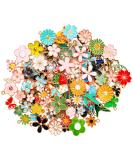 MARFOREVER 120 Pcs Spring Floral Enamel Flower Charms for Jewelry Making - Assorted Gold Charm Pendants for DIY Necklace, Bracelet, Earrings - Gifts for Mom - Buy Online on SooperMarket.com
