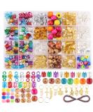 388pcs Loc Braid Jewelry for Hair Rings & Dreadlocks - Aluminum Braiding Cuffs, Clips, Pendants - Metallic Cord Decorations - 388 Piece Set - Buy Online on SooperMarket.com