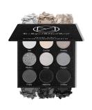 MAKI YIKA Black Grey Smoky Eyeshadow Palette  Matte Black White Gray Silver High Pigmented Smokey Eye Shadow  9 Colors Long Lasting Shimmer Powder Makeup Palette For Goth Look (Black) - Buy Online on SooperMarket.com