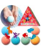 Kids Bath Bombs with Surprise Inside - 6 Pack Fizzies for Ages 3+ | Ideal Toys for Boys, Girls, Men, Women | Family Fun Bath Time Essential - Buy Online on SooperMarket.com