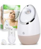 Facial Steamer SPA+ by Microderm GLO - Best Professional Nano Ionic Warm Mist, Home Face Sauna, Portable Humidifier Machine, Deep Clean & Tighten Skin, Daily Hydration for Maximum Serum Absorption - Buy Online on SooperMarket.com