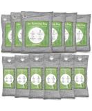 12 Pack Bamboo Charcoal Air Purifying Bags - Odor & Moisture Absorber for Home, Car, Closet - Natural Activated Charcoal Bags - Pet & Shoe Deodorizer - Odor Eliminators (6x50g + 6x150g) - Buy Online on SooperMarket.com