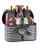 Fathers Day Gifts Home Spa Gift Basket  8pc Bath & Body Set For Women and Men  Fresh Peony Scent with Shower Gel  Bubble Bath  Lotion  Bath Salt  Body Scrub  Bath Soap  Back Scrubber & Cosmetic Bag - Buy Online on SooperMarket.com