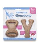 Benebone Puppy Dog Chew Toy, Softer for Modest Chewers, Made in USA Tiny - 2-Pack: Dental Chew/Wishbone - Buy Online on SooperMarket.com