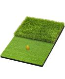 SAPLIZE Foldable Golf Hitting Mat, Portable Golf Practice Grass Mat for Indoor/Outdoor, Anti-Deformation Dual-Turf - Buy Online on SooperMarket.com