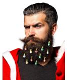 BEARDAMENTS Beard Ornaments - Colorful 12pc Christmas Facial Hair Baubles for Men - Red, Green, Gold, Silver Mix - Easy Attach Mini Mustache & Sideburns - Festive Holiday Spirit - 12 Count - Buy Online on SooperMarket.com