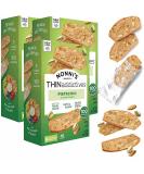 Nonni's THINaddictives Almond Thin Cookies - Pistachio Biscotti Italian Cookies - Almond Cookies - Cookie Thins - Sweet Crunchy & Chewy - Perfect w/ Coffee - Kosher - 4.4 oz, 3 Pack - Buy Online on SooperMarket.com