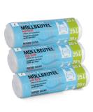 Premiumline 60pcs Garbage Bags 25L - Tear-Resistant & Waterproof - 3 Pack 53x54cm with Stretcher Handles | International Shipping Available - Buy Online on SooperMarket.com