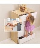 Qdos Zero-Screw Furniture Anti-Tip Kit | Gray | Patent Pending SecureHooks Anchor Holds up to 200 lbs in Drywall! - Easy Installation  No Screws  No Tools-Adhesive to Furniture Option! 1 Kit2 Straps - Buy Online on SooperMarket.com