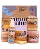 Nurture By Nature Relax & Calm Pamper Gift Basket for Women | Lavender Essential Oils, Bath Salts, Soap, Bath Bombs, Candle & More | Perfect Mother's Day Gift - Buy Online on SooperMarket.com