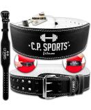 C.P.Ports Weight lies XXS - 6XL |Leather training belt - padded |Belt for weightlifting powerlifting bodybuilding strength training fitness |Weight Lifting Belt for women & men M black/inner surface white - Buy Online on SooperMarket.com