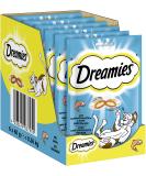 Dreamies Classic Cat Snacks with Salmon Fantastically crispy pockets with a tender filling 6 x 60g Salmon 360 g (1 pack) - Buy Online on SooperMarket.com