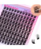 Buy Wiwoseo Self Adhesive Eyelashes | Pre-Glued Cluster Extensions | Waterproof D Curl Lash Clusters - No Glue Needed - Buy Online on SooperMarket.com