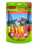 Delibest Vital Natura snack wild salmon oil i omega3 i causnack for dogs i for every age I also suitable for teeth cleaning i natural causnack i 200g pack - Buy Online on SooperMarket.com