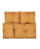 Carenesse Aleppo Soap - Vegan Handmade Natural Soap Bundle (5 Pieces) | 80% Olive Oil & 20% Laurel Oil | Original Quality - 900-950g - Buy Online on SooperMarket.com