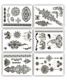 Terra Tattoos Black Mehndi Inspired Temporary Tattoos - 50+ Henna Designs - Waterproof, Nontoxic & Long Lasting - Perfect for Beach, Festivals & More - Buy Online on SooperMarket.com
