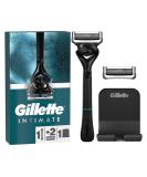 Gillette intimate wet razor for the genital area intimate razor + 2 razor blades with shower wearers for razors for easy storage gift for men razor + 2 blades + shower wearers - Buy Online on SooperMarket.com