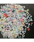 500PCS 3D Nail Charms - Butterfly, Bowknot, Flower, Heart, Pearls, Bear - Resin Nail Rhinestones for Nail Art Decoration & DIY Crafts - Buy Online on SooperMarket.com