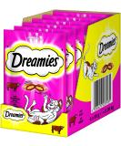 Dreamies Classic Cat Snacks with Beef Fantastically crispy pockets with tender filling 6 x 60g Beef 360 g (1 pack) - Buy Online on SooperMarket.com