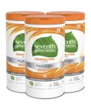 Seventh Generation Disinfecting Multi-Surface Wipes, Lemongrass Citrus, 70 Count, Pack of 3 (Packaging May Vary) - Buy Online on SooperMarket.com