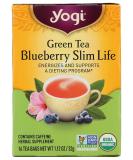 Yogi Tea Organic Green Tea Blueberry Slim Life 16 Tea Bags 1.12 oz (32 g) - Buy Online on SooperMarket.com