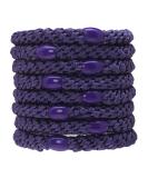 L. Erickson Grab & Go Ponytail Holders Purple Set of Eight - Exceptionally Secure with Gentle Hold - Buy Online on SooperMarket.com