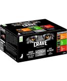 Crave adult dog lining in pate 6 doses 6x400g - dog food wet in 3 different varieties Made with 100 percent natural protein without the addition of cereals - Buy Online on SooperMarket.com