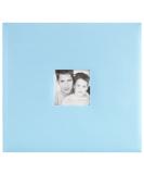 MCS MBI 13.5x12.5 Inch Fashion Fabric Scrapbook Album with 12x12 Inch Pages with Photo Opening, Sky Blue (802514) - Buy Online on SooperMarket.com