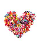 BIPY 100pcs/pack Small Dog Hair Bows with Elastic Rubber Bands Doggy Kitten Topknot Attachment Grooming Accessories Set for Long Hair Puppy Cat Hair Bows Colors Randomly Single bows 100PCS - Buy Online on SooperMarket.com