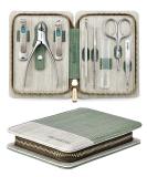 MR.GREEN 8-in-1 Professional Manicure Set - Stainless Steel Pedicure Kit for Nail Care - Portable Grooming Tools in Green - 8 Pieces - Buy Online on SooperMarket.com