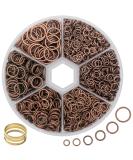 GMMA 1400 Pcs Mixed Jump Rings Set with Open/Close Tool - 4mm to 10mm Sizes - Red Copper | Jewelry Making Supplies for Keychains, Necklaces, and DIY Crafts - Buy Online on SooperMarket.com