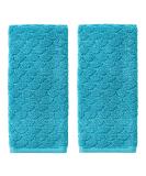 SKL Home by Saturday Knight Ltd. Ocean Watercolor Scales Hand Towel Blue (2-Pack) Hand Towel Set Aqua - Buy Online on SooperMarket.com