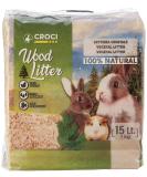Croci Wood Litter - vegetable litter for rodents based on fir tremen 15 lt - 1 kg format natural and compostable without chemical products super absorbent smell -inhibiting - Buy Online on SooperMarket.com