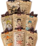 Righteous Felon Beef Jerky Variety Pack Gluten Free All Natural Craft Jerky High Protein Meat Snack Low Sugar Low Calorie Healthy Snacks For Gifts Gift Baskets  2 oz Bags 8 Pack Sampler - Buy Online on SooperMarket.com