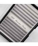 Individual Lashes Natural Cluster Lashes 8-14mm Mixed Pack /12 Roots/C Curl /0.07mm Thickness/Faux Mink Diy Premade Fans Eyelash Extensions (C Curl Fishtail Lashes-0.07mm) Fishtail/C/MIX/0.07mm - Buy Online on SooperMarket.com