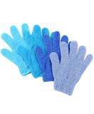 Slick Exfoliating Gloves 4 Pcs - Skin Exfoliator & Shower Scrub Gloves for Women - Buy Online on SooperMarket.com