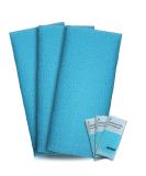 Exfoliating Washcloth Towel Japanese Washcloth Nylon Bath Wash Towel Korean Exfoliating Towel Beauty Washcloth Sponge Loofah Body Scrub Back Scrubber for Shower Cloth 3 Pack by ARCH&M (Blue x 3) - Buy Online on SooperMarket.com