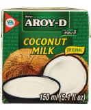 Aroy-D 100% Coconut Milk Mini 5.1oz - Pack of 6 | Gluten-Free, Vegan | 30.6 Fluid Ounces Total - Buy Online on SooperMarket.com