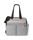 Skip Hop Diaper Bag Iconic Duo Weekender - Extra Large Capacity with Changing Pad & Stroller Attachment - Grey Melange - Buy Online on SooperMarket.com