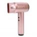 Compact Hair Dryer Travel Hair Dryer Portable Blow Dryer for Women Men Rechargeable Cordless Hairdryer 5000mAh 6 Speed Adjustment Fast Drying for Home Camping(Rose Gold)
