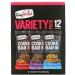 FlapJacked Soft Baked Cookie Bar Variety Pack  Chocolate Peanut Butter Chocolate Brownie Chocolate Chip 12 Bars 1.90 oz (54 g) Each