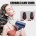 Compact Hair Dryer Travel Hair Dryer Portable Blow Dryer for Women Men Rechargeable Cordless Hairdryer 5000mAh 6 Speed Adjustment Fast Drying for Home Camping(Blue) - Buy Online on SooperMarket.com
