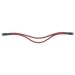 HKM 102104-10-Full browband with wave black red Full