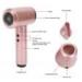 Compact Hair Dryer Travel Hair Dryer Portable Blow Dryer for Women Men Rechargeable Cordless Hairdryer 5000mAh 6 Speed Adjustment Fast Drying for Home Camping(Rose Gold) - Buy Online on SooperMarket.com