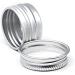 Basic Packing 12pcs 5ml Silver Empty Round Aluminum Screw Cap Containers - Aluminum Dose Boxes for Cosmetics - 20mm Stickers Included - Buy Online on SooperMarket.com