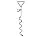 Dog Stake Metal Pet Stake Spiral Tie-Out Pet Supply Tether Dog Leash Anchor Stakes with Spiral Shape Suitable for Outdoor Yard and Camping Small Medium and Large Pets Stake-Out Spike Dog tie out