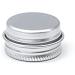Basic Packing 12pcs 5ml Silver Empty Round Aluminum Screw Cap Containers - Aluminum Dose Boxes for Cosmetics - 20mm Stickers Included - Buy Online on SooperMarket.com