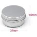 Buy 24-Piece Silver Aluminum Screw Can Set - 10ml Cosmetic & Candle Storage | Durable & Versatile Aluminum Cans for International Shipping - Buy Online on SooperMarket.com
